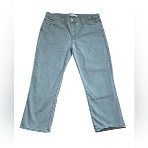 Levi’s Mid Rise Skinny Denim Jeans Sage Green Size 16